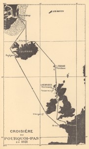 Map of the expedition in 1931