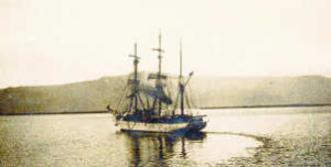 Pourquoi-Pas? then moored in Reykjavík harbor on September 15, 1936.